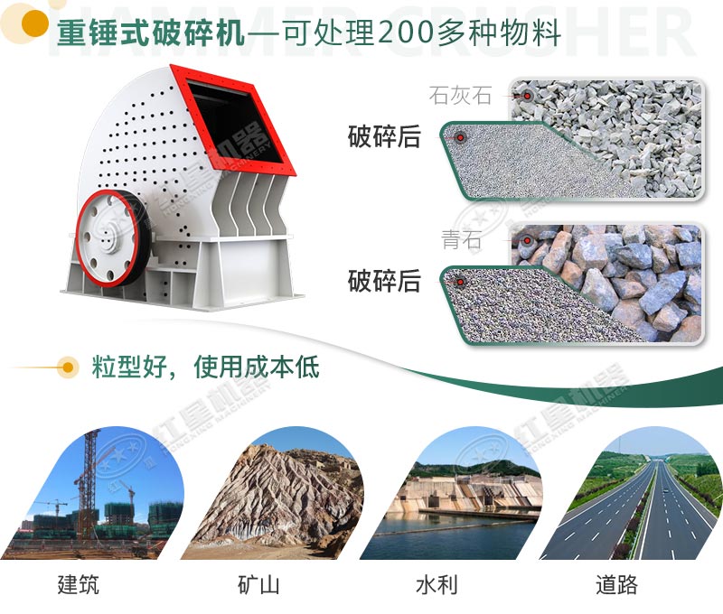 重錘式破碎機用途